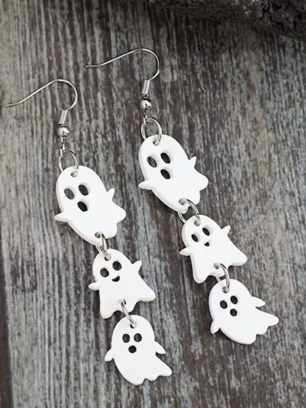 Halloween Ghost Dangle Acrylic Pierced Earrings